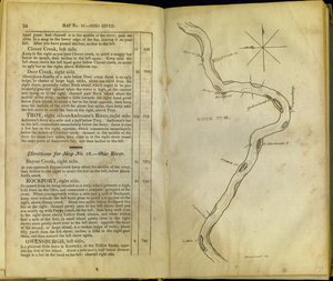 Páginas de The Western Pilot..., por Samuel Cummings, publicado por G. Conclin, Cincinnati, 1847