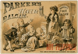 Bálsamo para el cabello de Parker (tarjeta comercial)