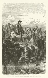 Pedro el Grande después de la Batalla de Pultowa de American School