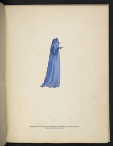 Lámina 7. Un fantasma de azul.  espectropia; o Sorprendentes ilusiones espectrales que muestran fantasmas por todas partes, y de cualquier color, etc. ser. 1.  J H. Marrón  1864