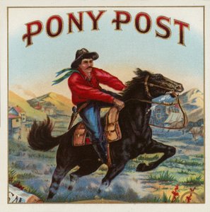 Correo de Pony - Etiqueta de Cigarro