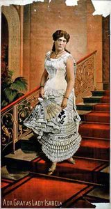 Retrato de Ada Gray como Lady Isabel (litografía en color)
