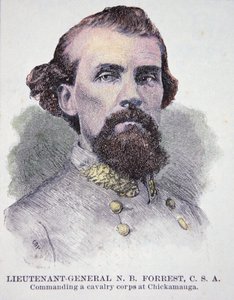 Retrato del Teniente General Nathan B. Forrest (1821-77) de American School