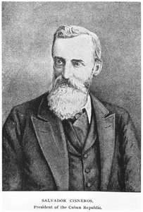 Retrato de Salvador Cisneros Betancourt (1828-1914) de La Historia de Cuba por Murat Halstead, publicado en 1898 de American School