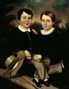 Retrato de dos niños