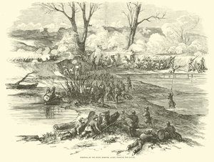 Posición del Sexto de Missouri después de cruzar el Bayou, diciembre 1862 de American School