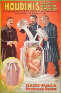 Póster anunciando un nuevo acto de Houdini