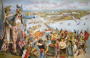 Póster publicitario de la Exposición Mundial Colombina, Chicago 1893