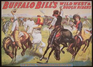 Póster del espectáculo Wild West de Buffalo Bill