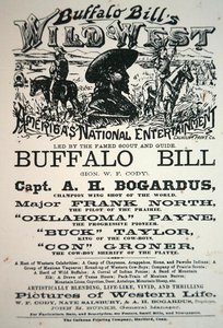 Póster del espectáculo del Salvaje Oeste de Buffalo Bill (1846-1917)