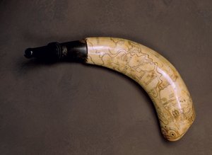 Cuerno de pólvora, de la Guerra Franco-India de American School