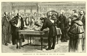 Presentación de la Libertad de la Ciudad de Londres de American School