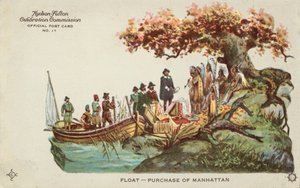 Adquisición de Manhattan (litografía en color)
