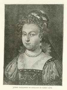 La reina Isabel de Inglaterra en su juventud de American School