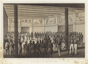 Recepción en el Castillo de Shui, Islas Ryukyu