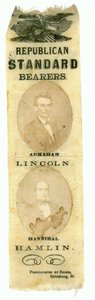 Portadores del estandarte republicano, Abraham Lincoln y Hannibal Hamlin, 1860