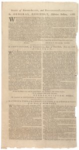 Resoluciones imprimiendo la propuesta de NYS para enmiendas a la Constitución, octubre de 1788 de American School