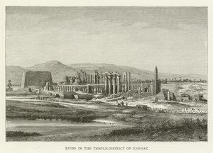 Ruinas en el distrito del templo de Karnak