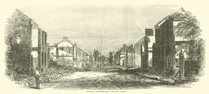 Ruinas de Chambersburg, la calle principal, septiembre 1864 de American School
