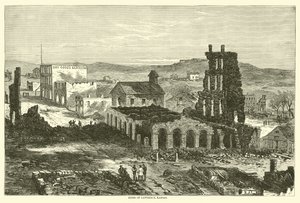 Ruinas de Lawrence, Kansas, agosto de 1863