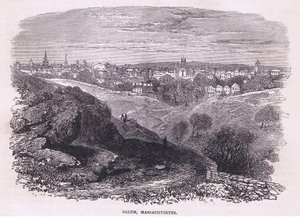 Salem Massachusetts, ilustración de la Historia de los Estados Unidos de Cassell, pub. por Petter & Galpin c.1890 de American School