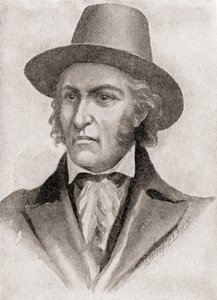 Samuel Chester Reid, comandante de un corsario durante la Guerra de 1812, de "The History of Our Country", publicado en 1905 (litografía). de American School