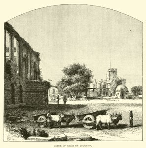 Escena del sitio de Lucknow