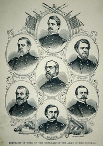 Siete retratos de generales del Ejército de la Unión del Potomac