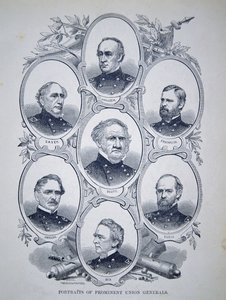 Siete generales prominentes de la Guerra Civil Americana