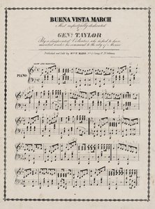 Partitura, Marcha Buena Vista de American School