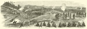 Bombardeo del ferrocarril cerca de Resaca, mayo de 1864 de American School