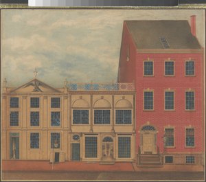 Tienda y almacén de Duncan Phyfe en Fulton Street en la ciudad de Nueva York de American School