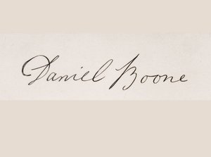 Firma de Daniel Boone de American School