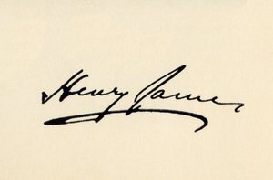 Firma de Henry James de American School