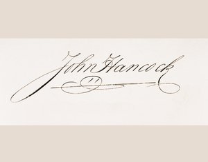 Firma de John Hancock