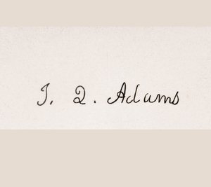 Firma de John Quincy Adams de American School