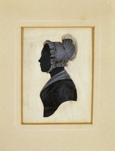 Silueta de una dama, c. 1830-1840