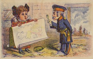 Soldado leyendo mapa