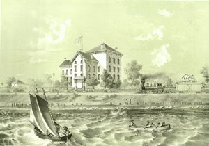 Soldiers Home, de Chicago Illustrated, con descripciones literarias de James W. Sheahan, publicado por Jevne & Almini, Chicago, 1866-67 de American School