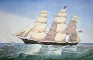 Sovereign of the Seas, litografía de Nathaniel Currier (1813-88)