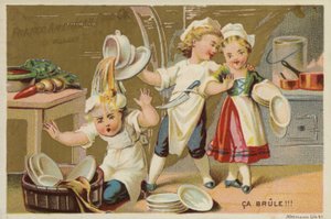 Derramando Sopa sobre el Ayudante de Cocina de American School