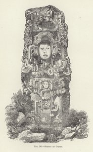Estatua en Copán de American School