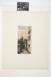 Escena callejera (tinta) de American School