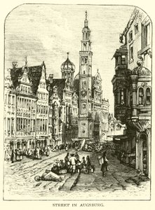 Calle en Augsburgo de American School