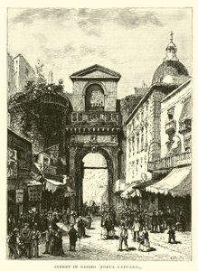 Calle en Nápoles, Porta Capuana de American School