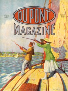 El Torneo de Tiro al Plato Grand American Handicap de 1919, portada de la revista DuPont, agosto de 1919 de American School
