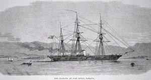 El Alabama en Port Royal, Jamaica