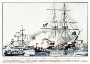 El corsario americano "General Armstrong" Capt. Sam C. Reid de American School
