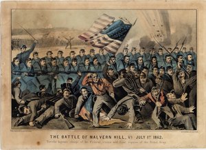 La Batalla de Malvern Hill, Va., 1 de julio de 1862 de American School