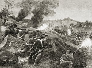 Los británicos retirándose de Lexington, de 